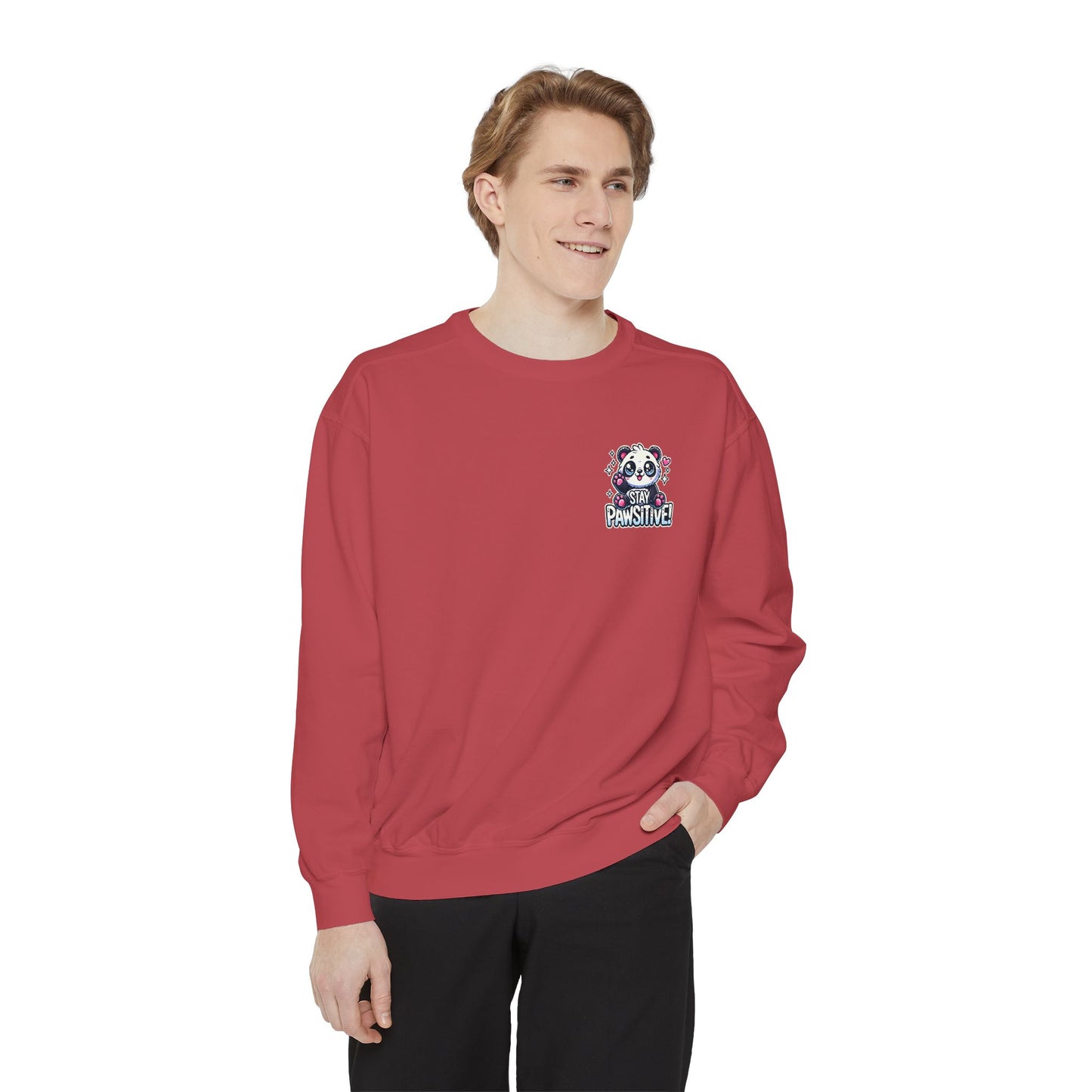 Pawsitive | Unisex Garment-Dyed Sweatshirt