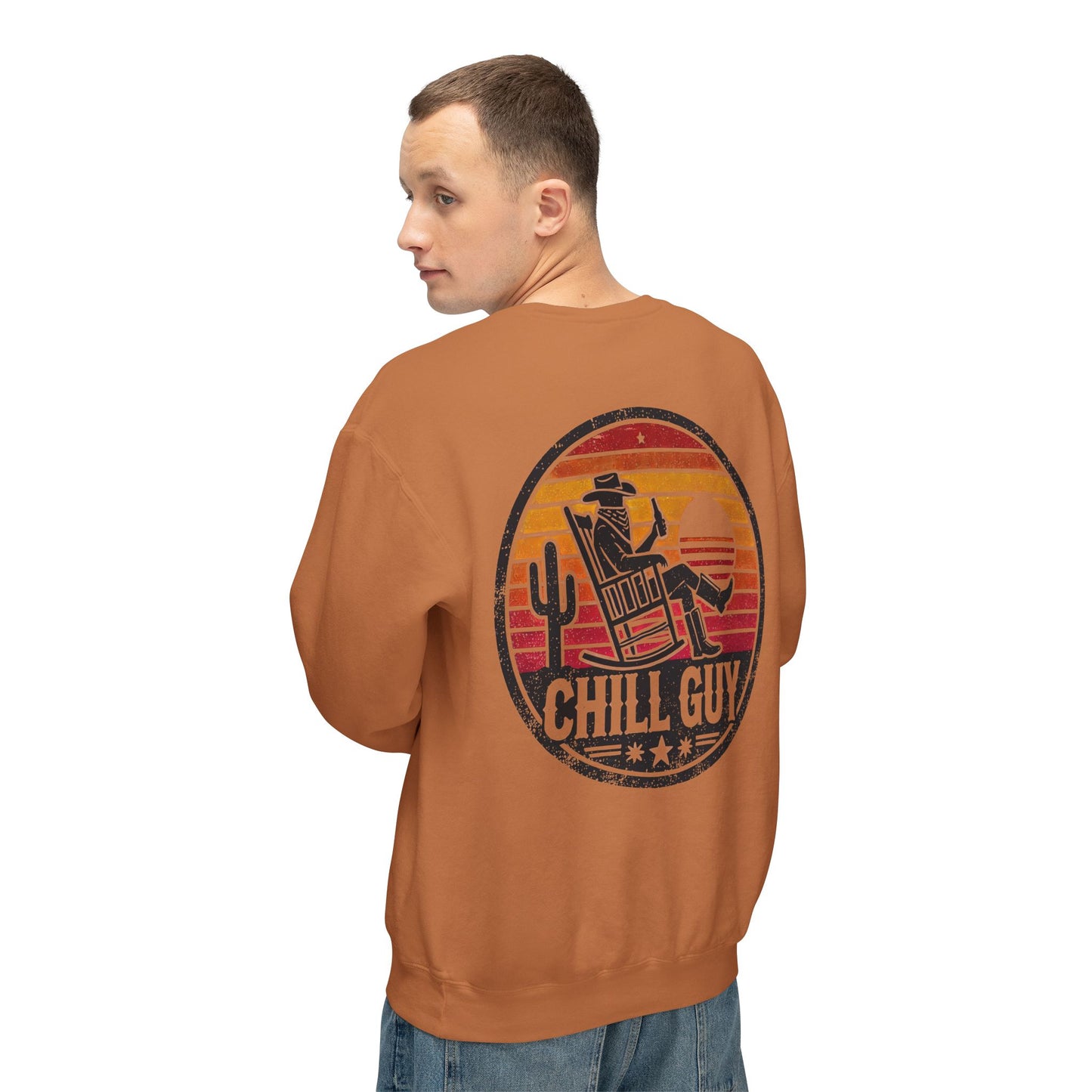Chill Cowboy | Unisex Lightweight Crewneck Sweatshirt