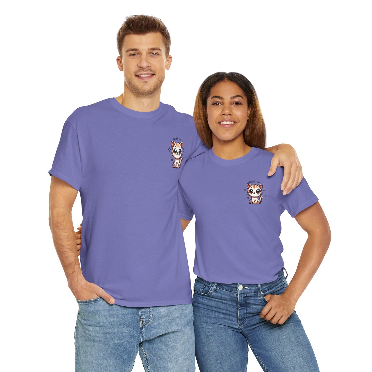 Feline Fine | Unisex Heavy Cotton Tee