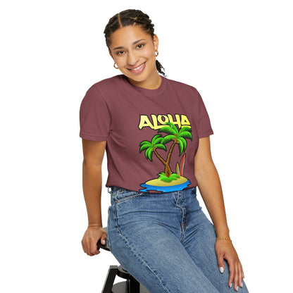 ALOHA | Unisex Garment-Dyed T-shirt