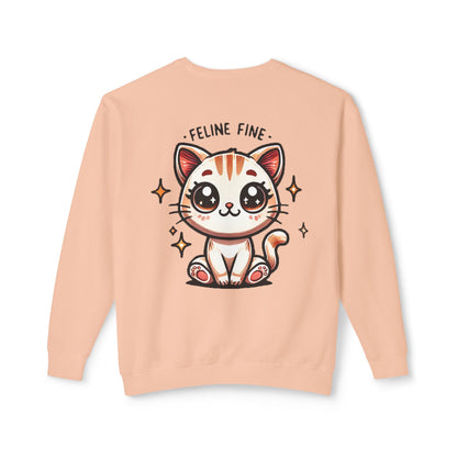 Feline Fine | Unisex Lightweight Crewneck Sweatshirt