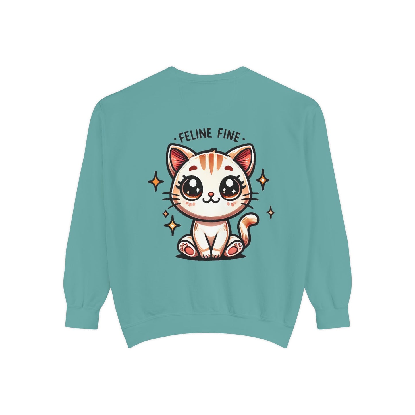 Feline Fine | Unisex Garment-Dyed Sweatshirt