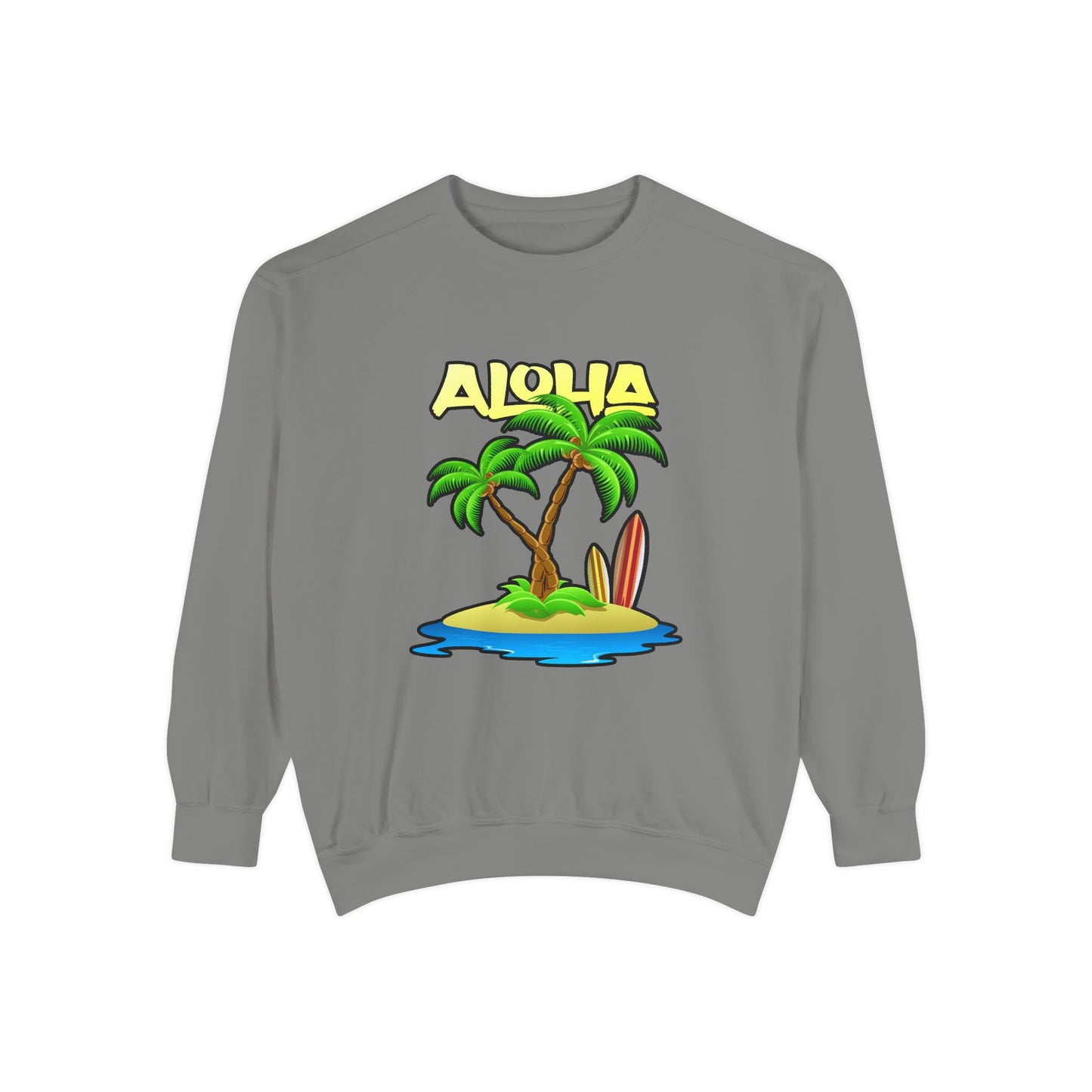 ALOHA | Unisex Garment-Dyed Sweatshirt
