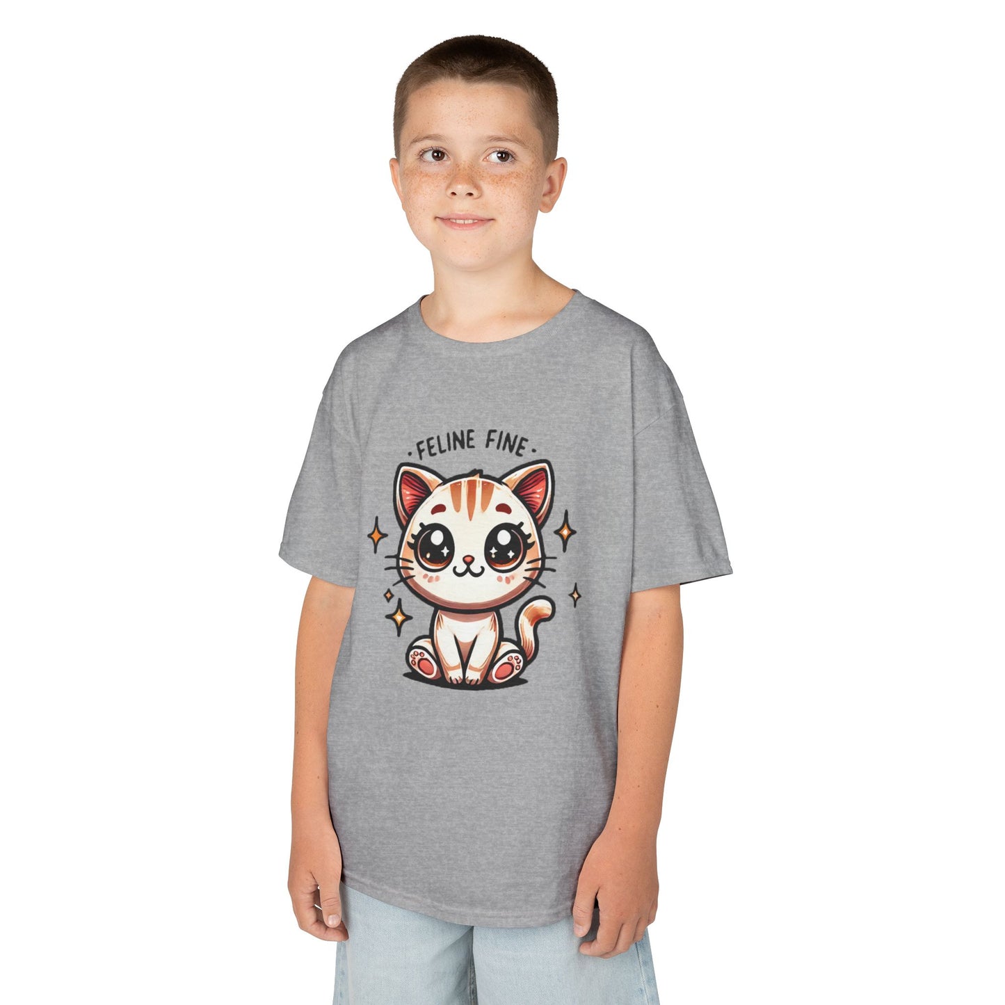 Feline Fine | Kids Heavy Cotton™ Tee