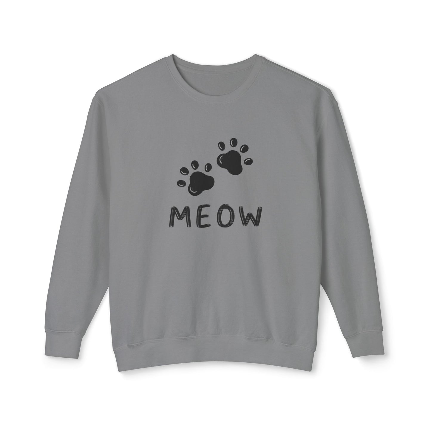 MEOW_Unisex Lightweight Crewneck Sweatshirt