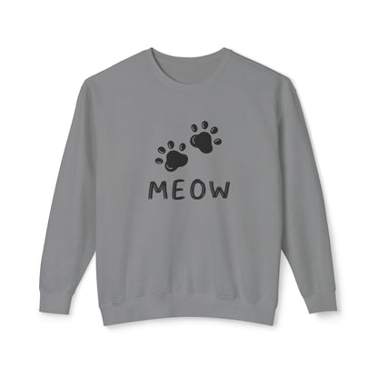 MEOW_Unisex Lightweight Crewneck Sweatshirt