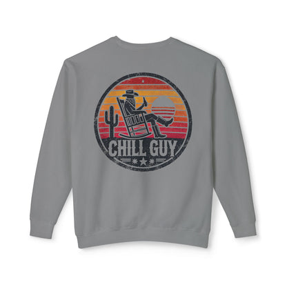 Chill Cowboy | Unisex Lightweight Crewneck Sweatshirt