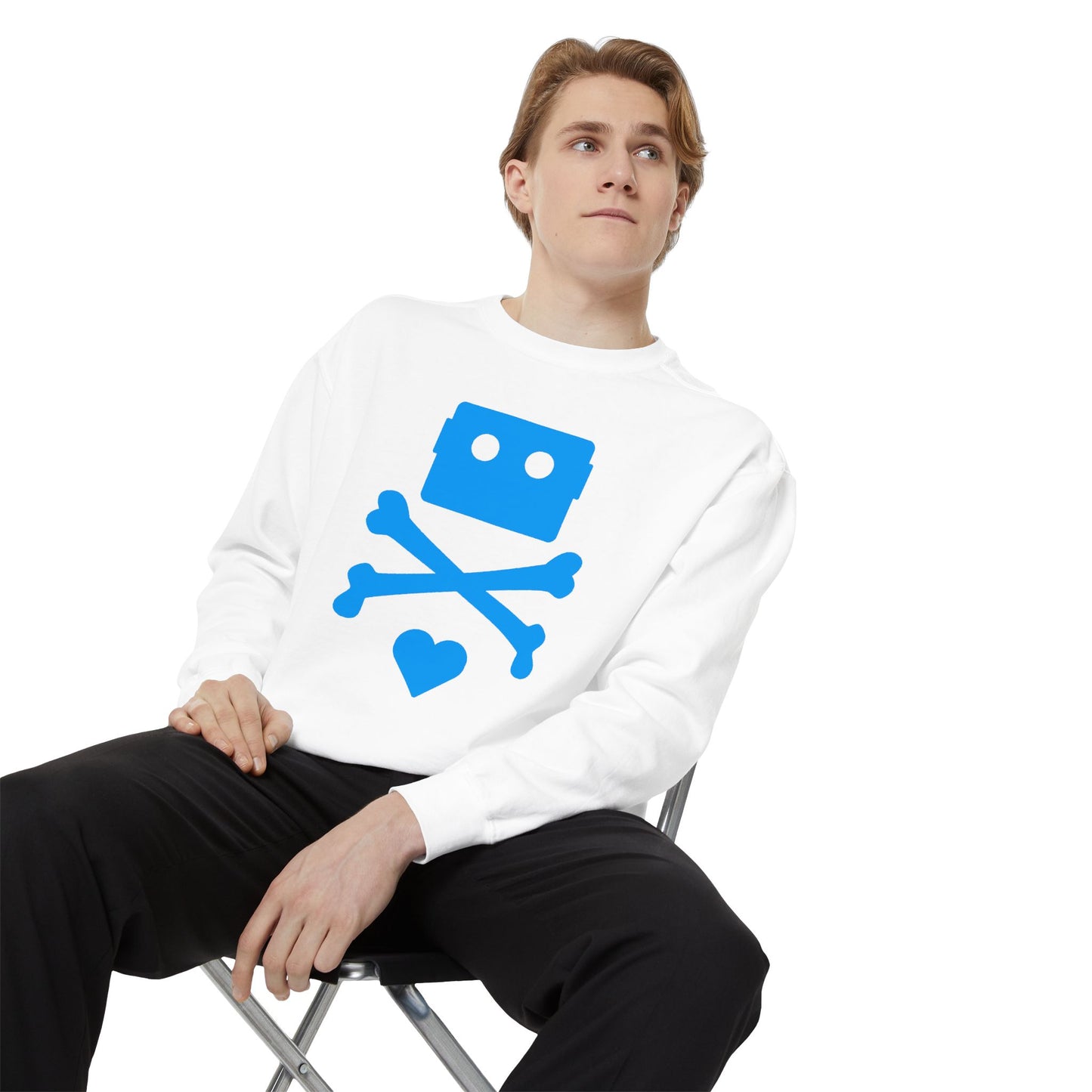 Zima Blue | Garment-Dyed Sweatshirt