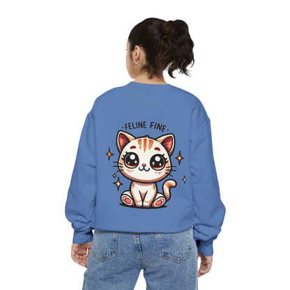 Feline Fine | Unisex Garment-Dyed Sweatshirt