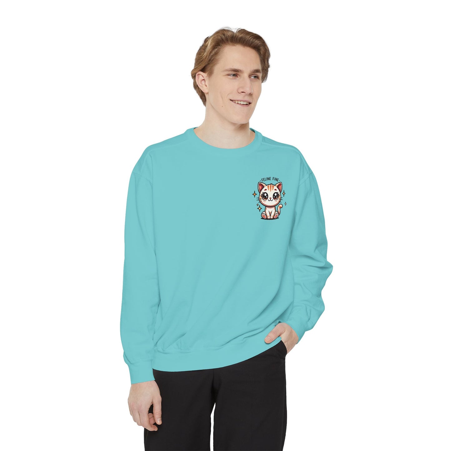 Feline Fine | Unisex Garment-Dyed Sweatshirt