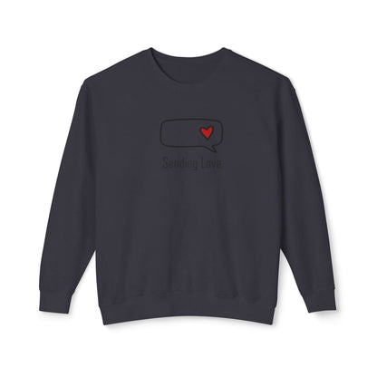 Sending Love_Unisex Lightweight Crewneck Sweatshirt