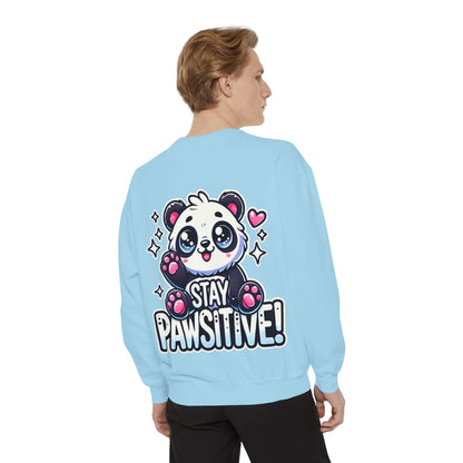 Pawsitive | Unisex Garment-Dyed Sweatshirt