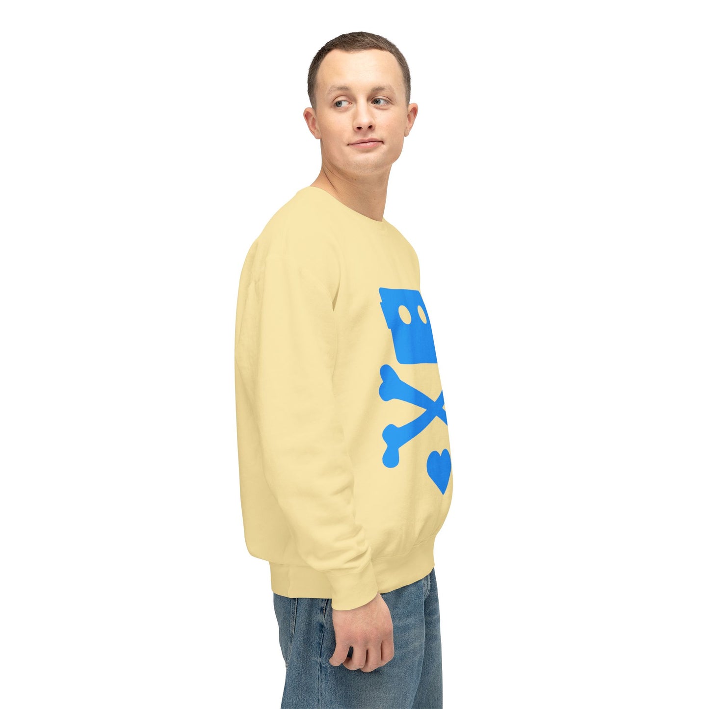 Zima Blue | Unisex Lightweight Crewneck Sweatshirt