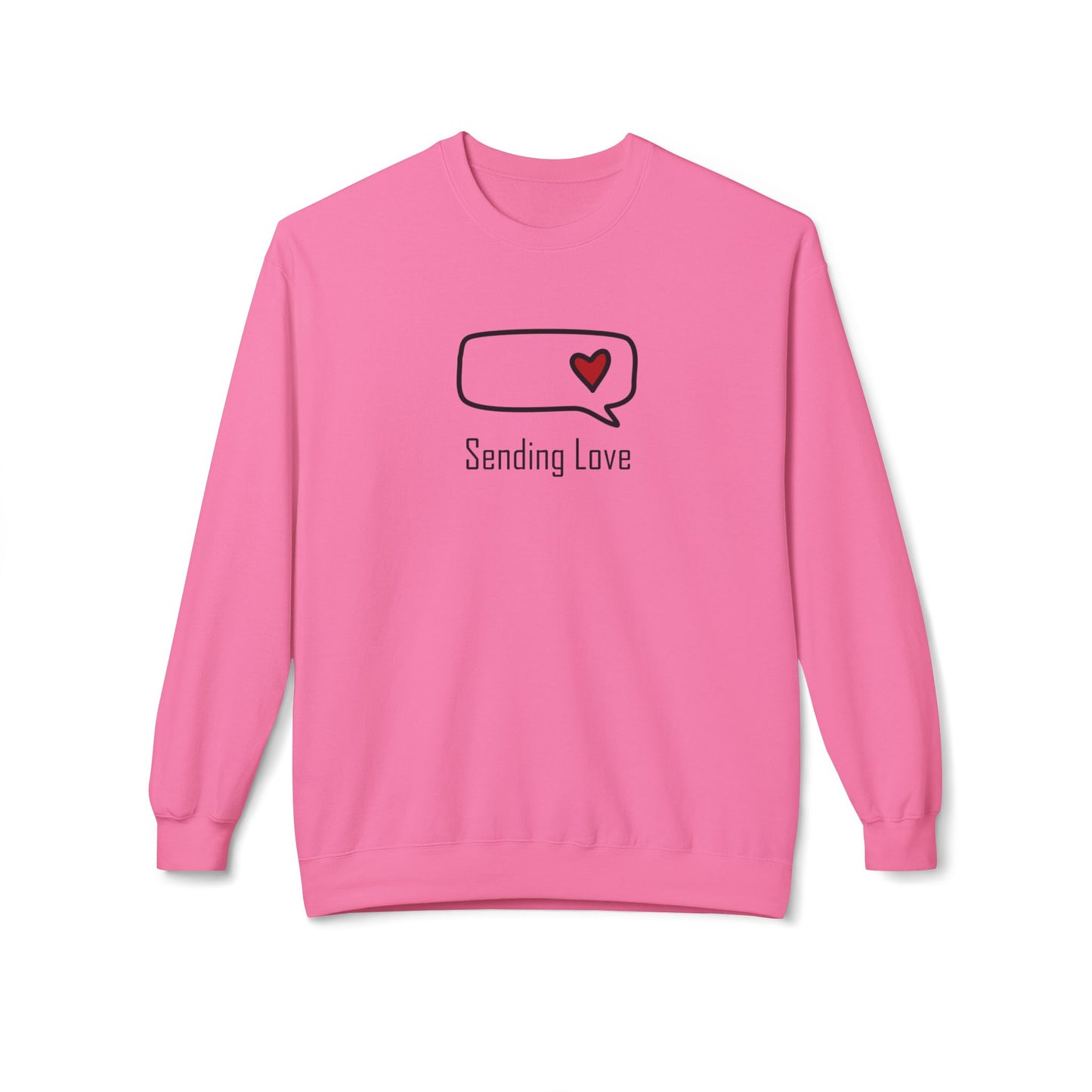 Sending Love_Unisex Midweight Softstyle Fleece Crewneck Sweatshirt
