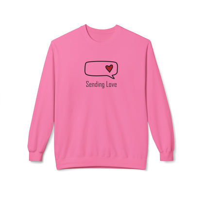 Sending Love_Unisex Midweight Softstyle Fleece Crewneck Sweatshirt