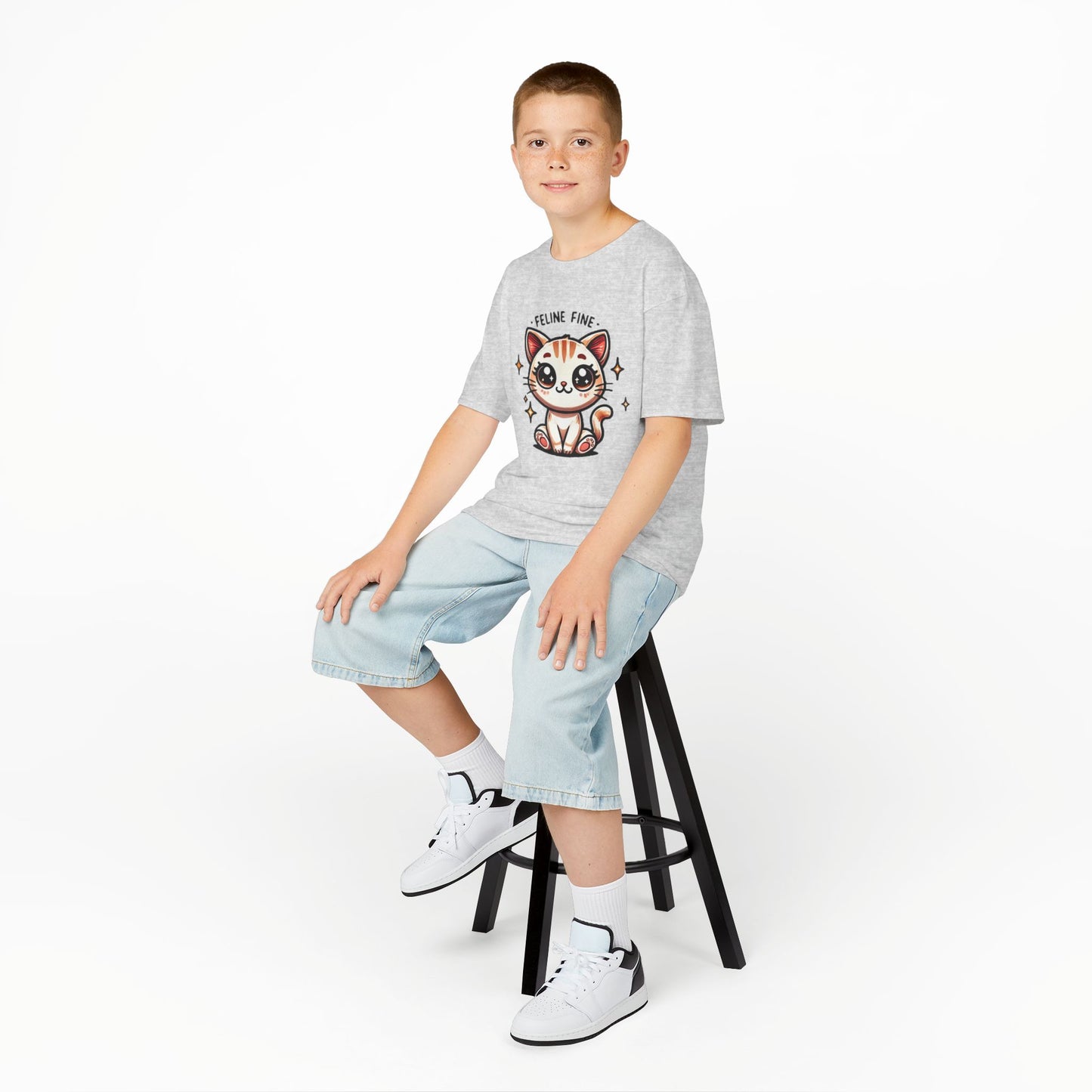 Feline Fine | Kids Heavy Cotton™ Tee