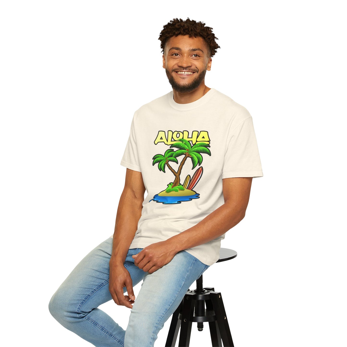 ALOHA | Unisex Garment-Dyed T-shirt