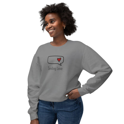 Sending Love_Unisex Lightweight Crewneck Sweatshirt