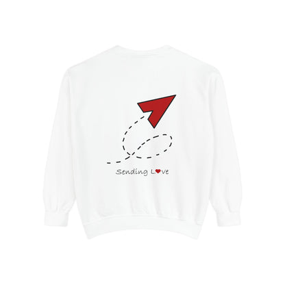 Sending Love | Unisex Garment-Dyed Sweatshirt