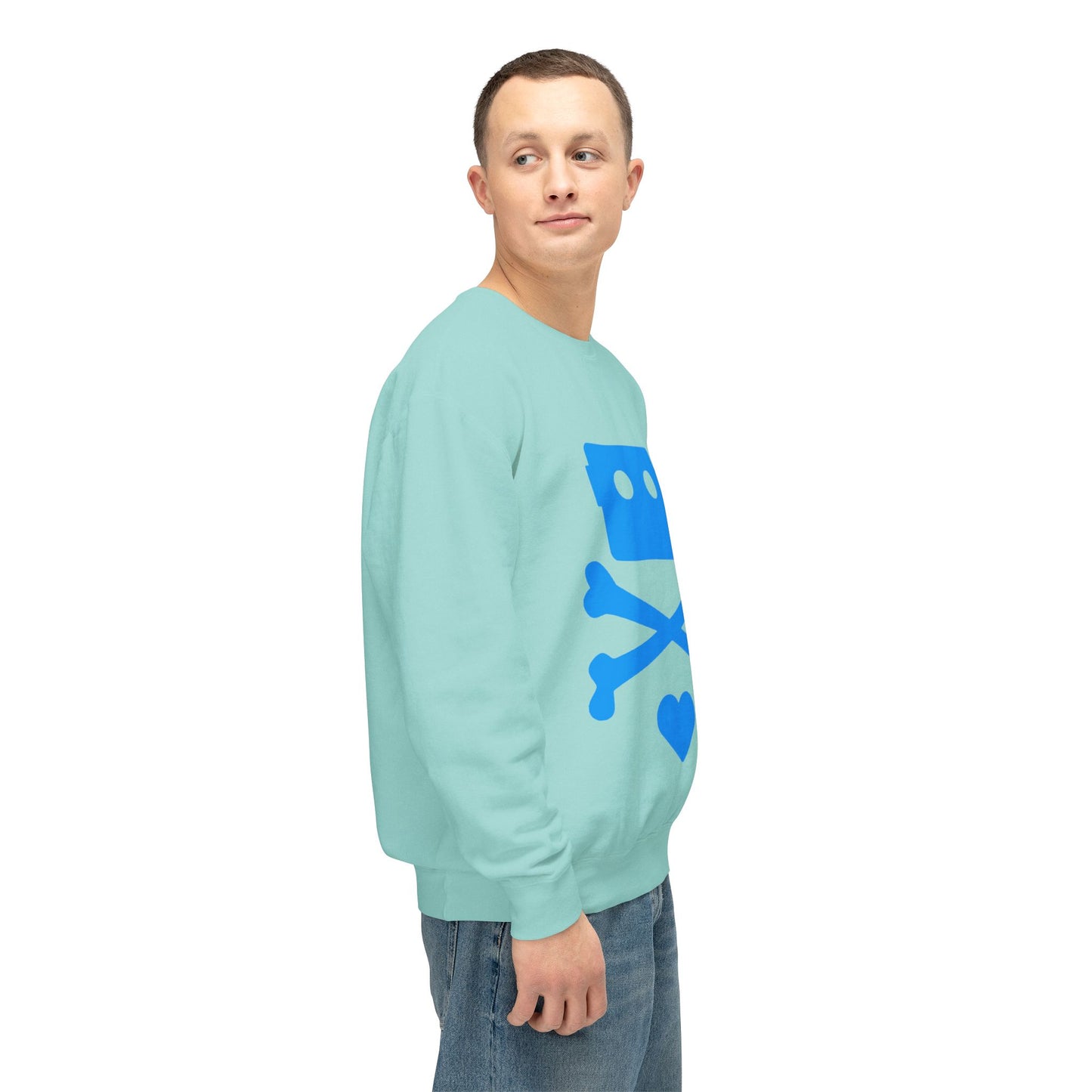 Zima Blue | Unisex Lightweight Crewneck Sweatshirt
