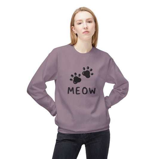 MEOW_Unisex Midweight Softstyle Fleece Crewneck Sweatshirt