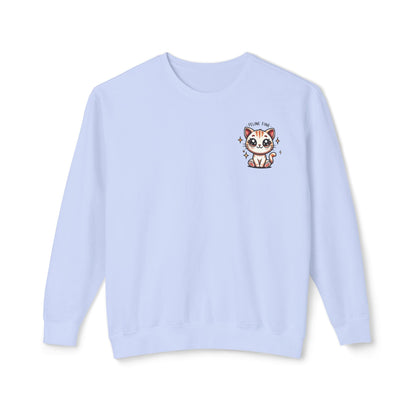 Feline Fine | Unisex Lightweight Crewneck Sweatshirt