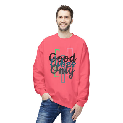 Good Vibes Only | Unisex Midweight Softstyle Fleece Crewneck Sweatshirt