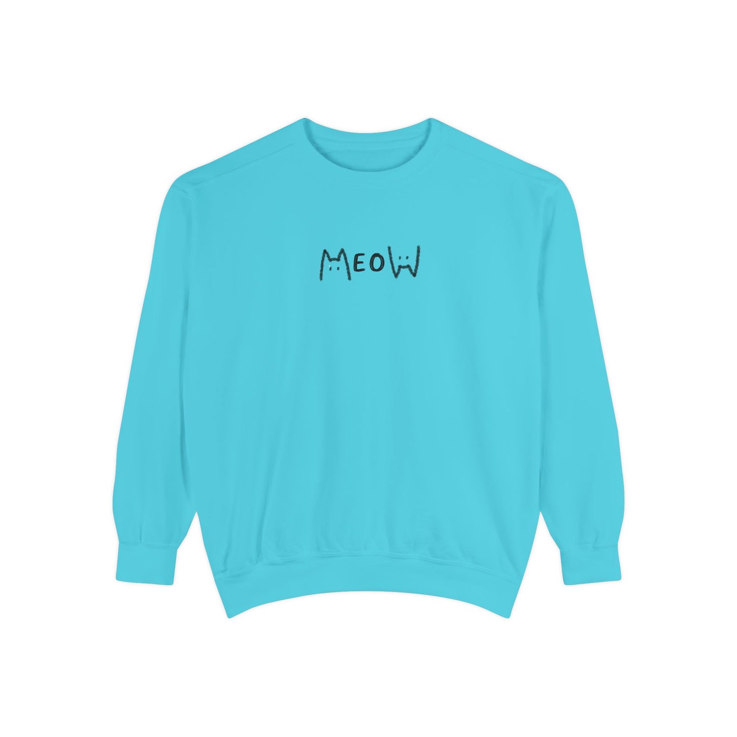 Meow_Unisex Garment-Dyed Sweatshirt