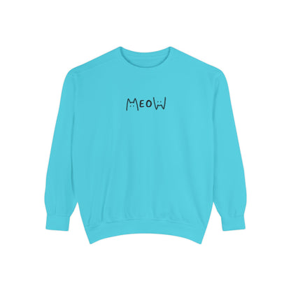 Meow_Unisex Garment-Dyed Sweatshirt