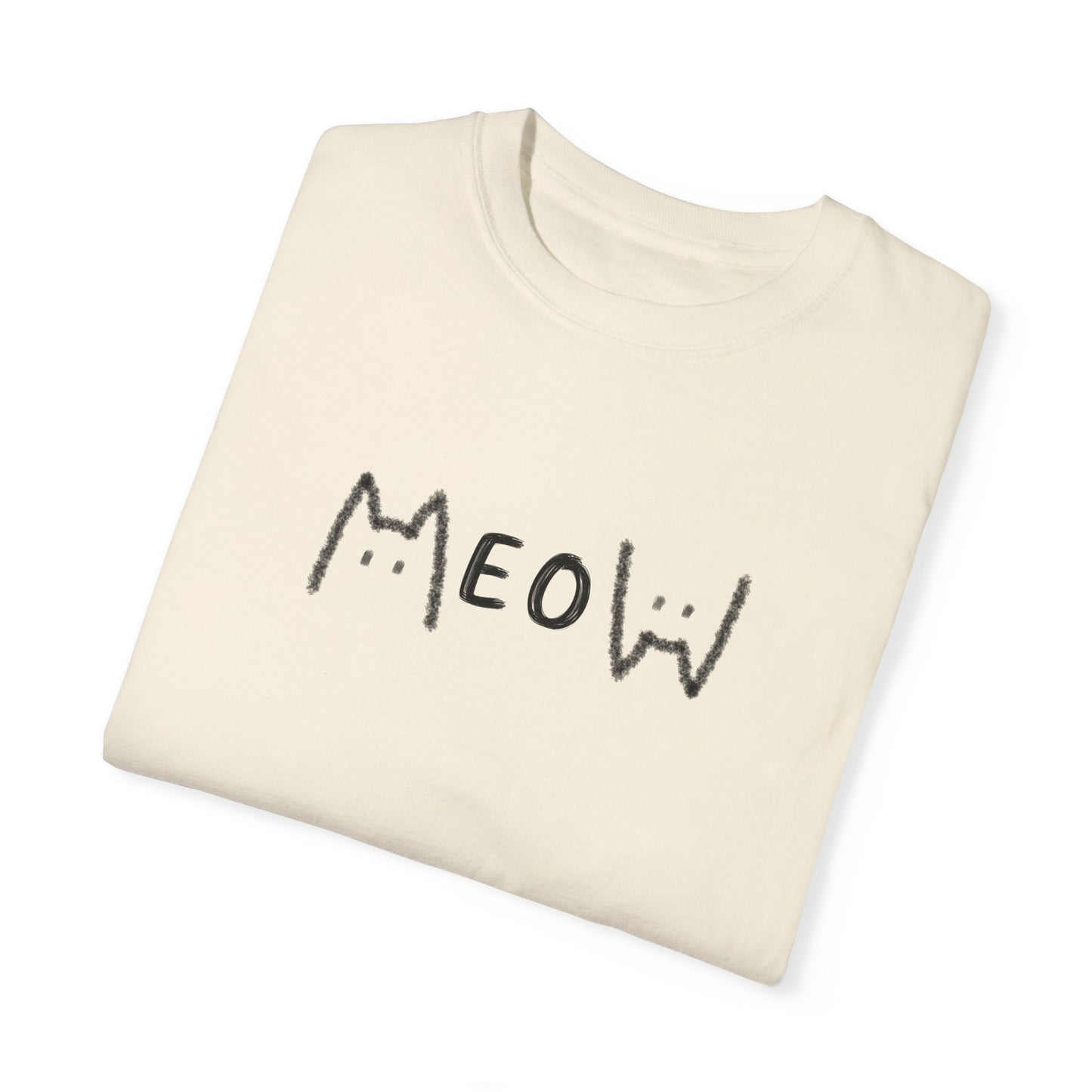 Meow_Unisex Garment-Dyed T-shirt