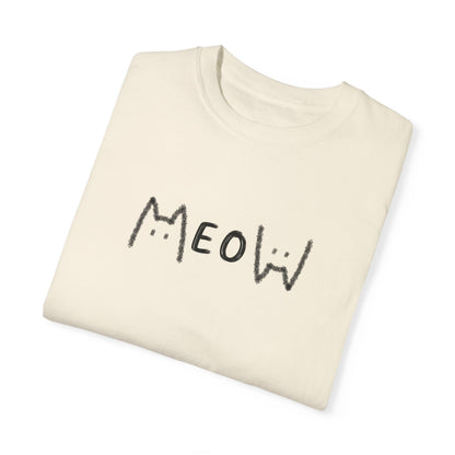 Meow_Unisex Garment-Dyed T-shirt