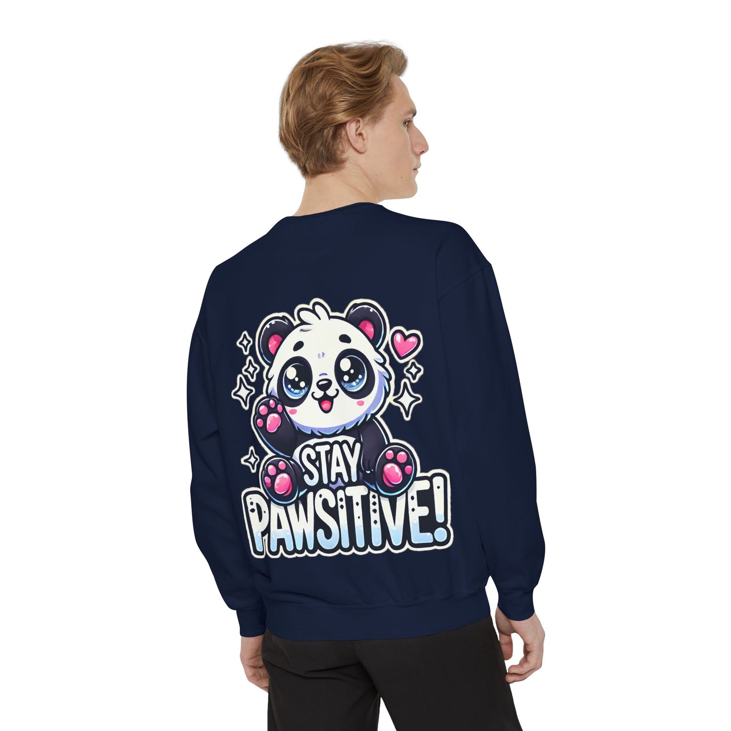Pawsitive | Unisex Garment-Dyed Sweatshirt
