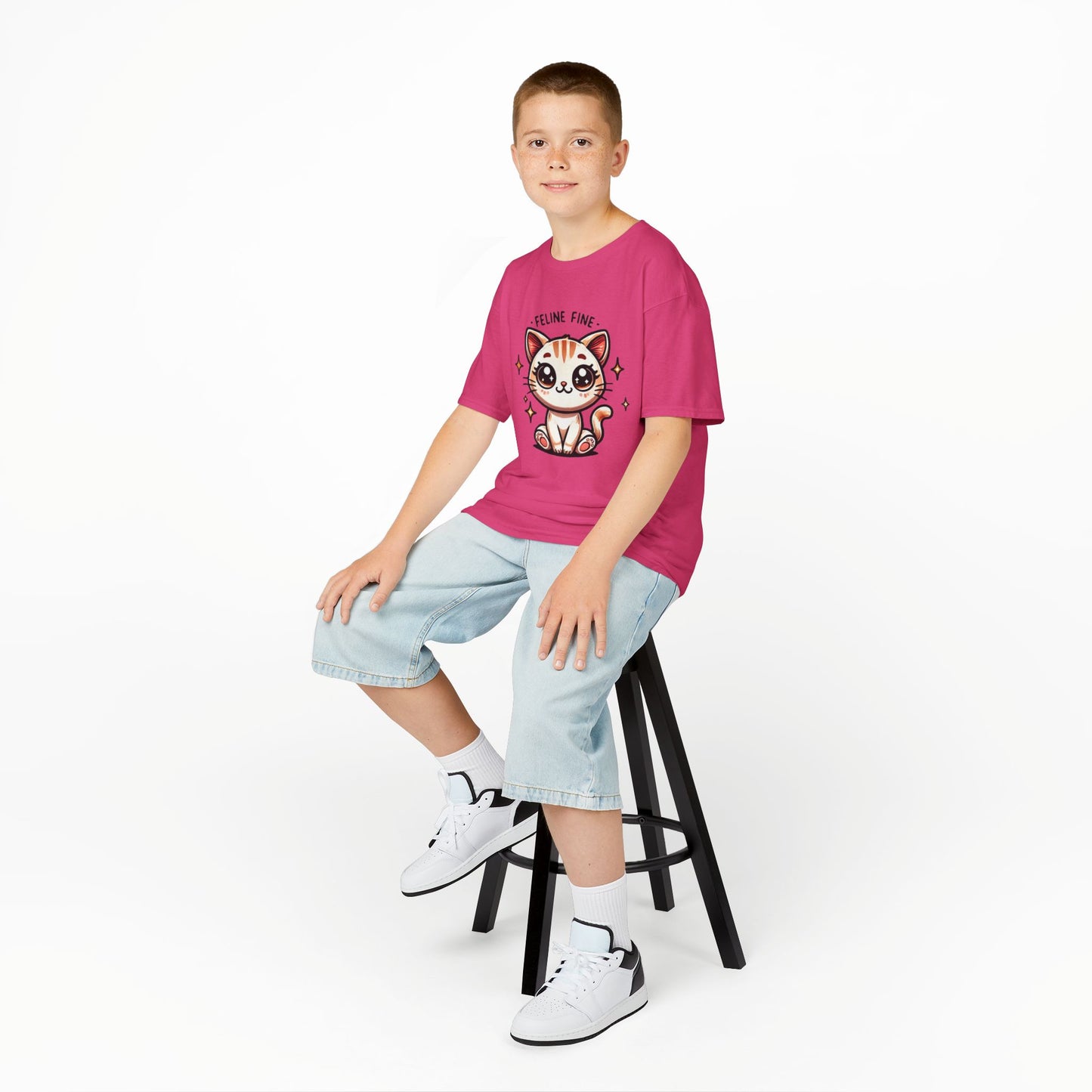 Feline Fine | Kids Heavy Cotton™ Tee