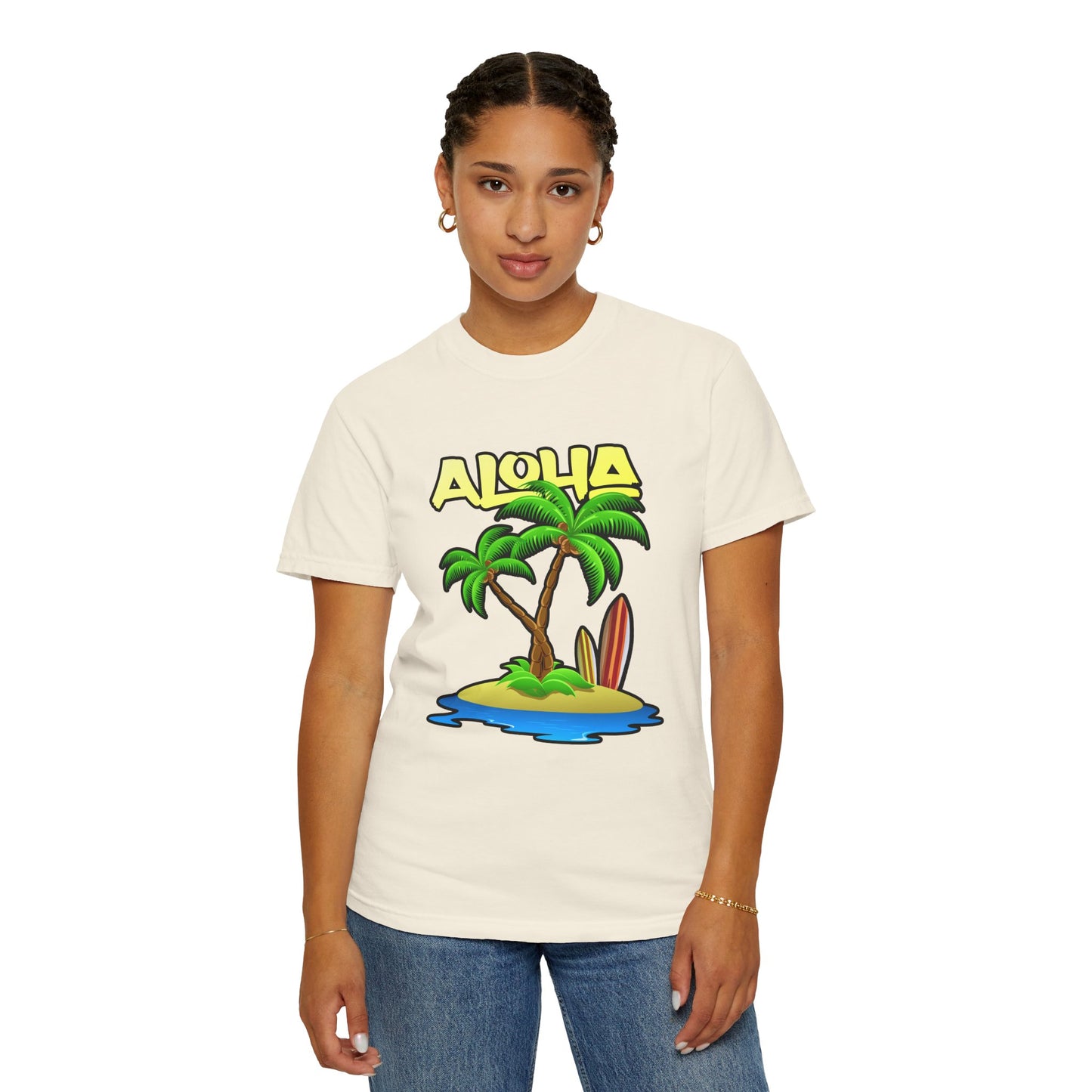ALOHA | Unisex Garment-Dyed T-shirt