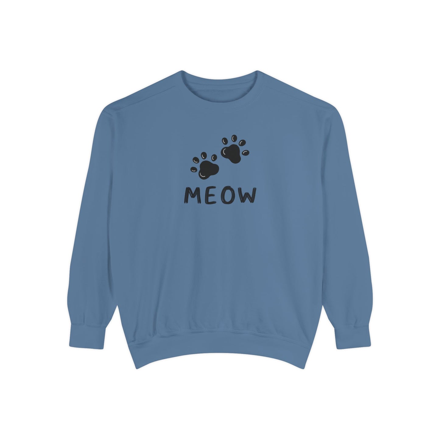 MEOW_Unisex Garment-Dyed Sweatshirt