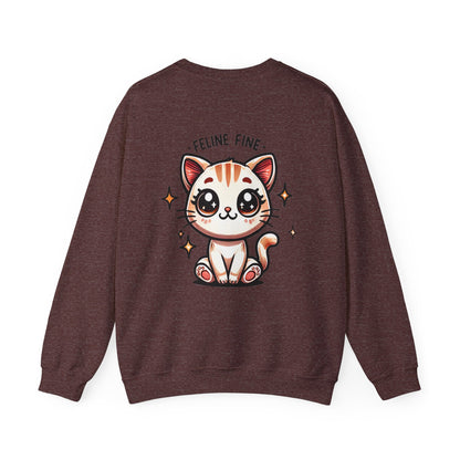 Feline Fine | Unisex Heavy Blend™ Crewneck Sweatshirt