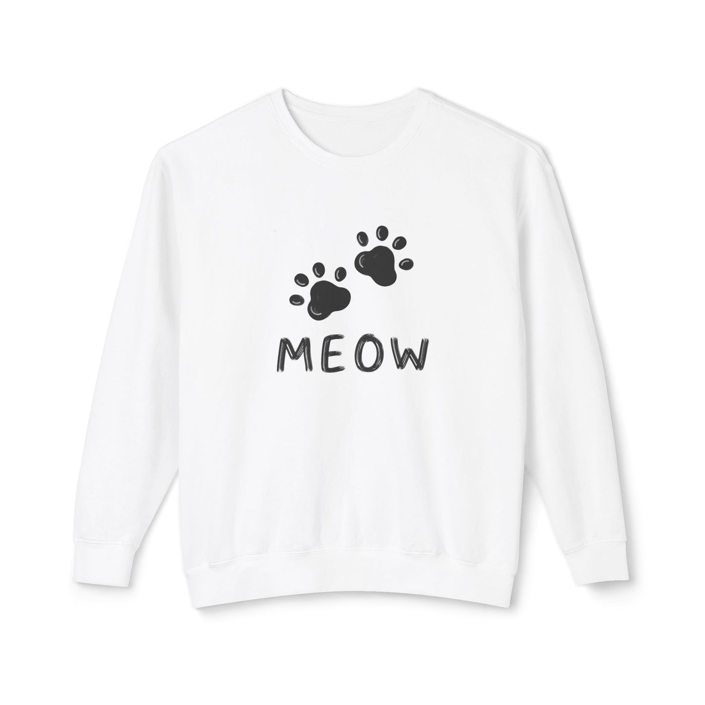 MEOW_Unisex Lightweight Crewneck Sweatshirt