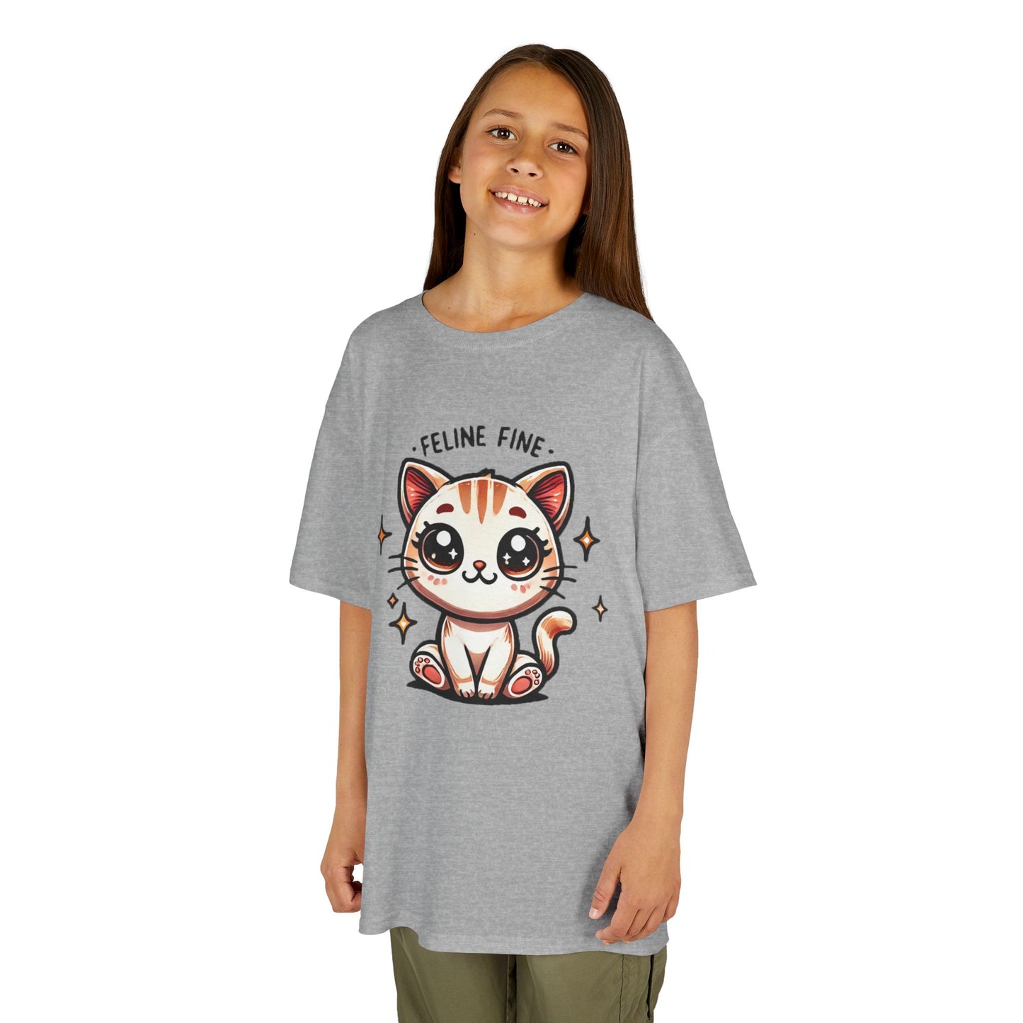 Feline Fine | Kids Heavy Cotton™ Tee