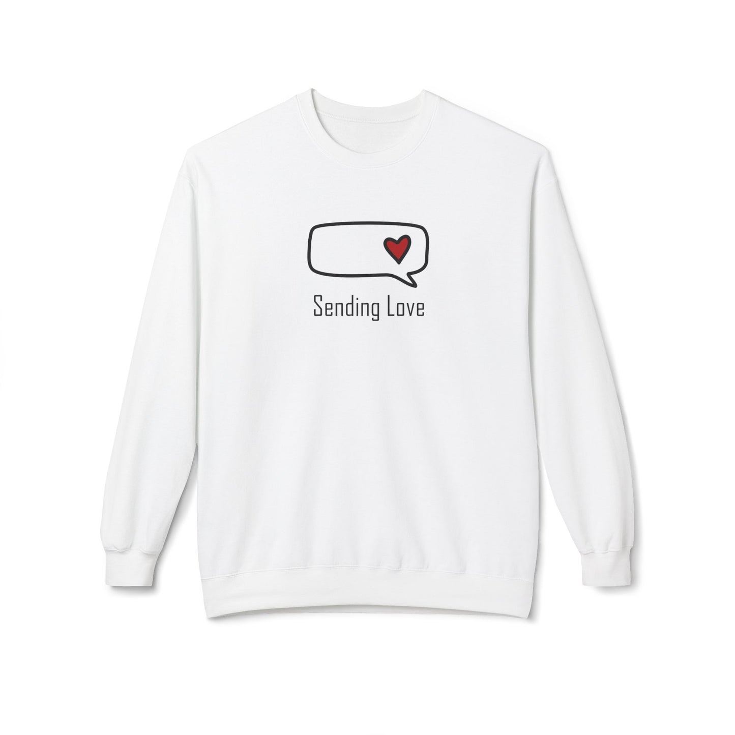 Sending Love_Unisex Midweight Softstyle Fleece Crewneck Sweatshirt