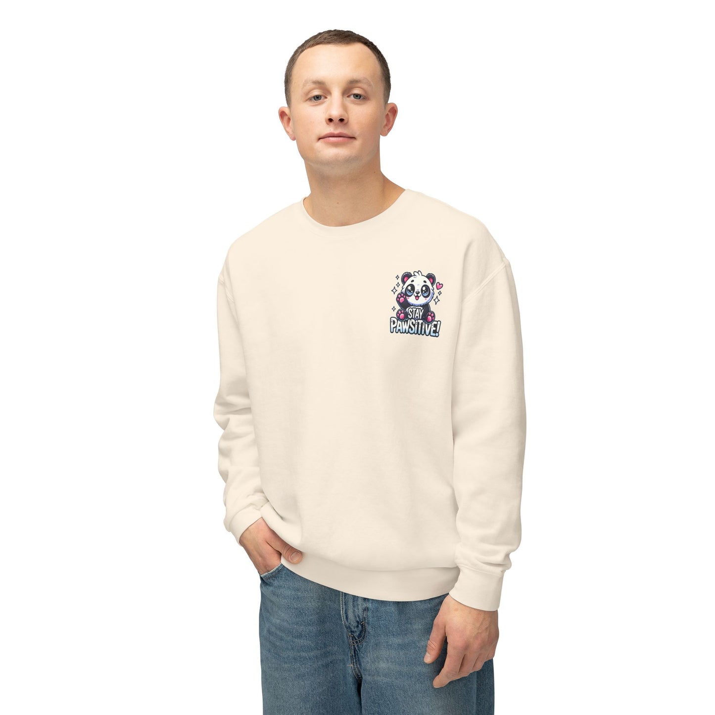 Pawsitive | Unisex Lightweight Crewneck Sweatshirt