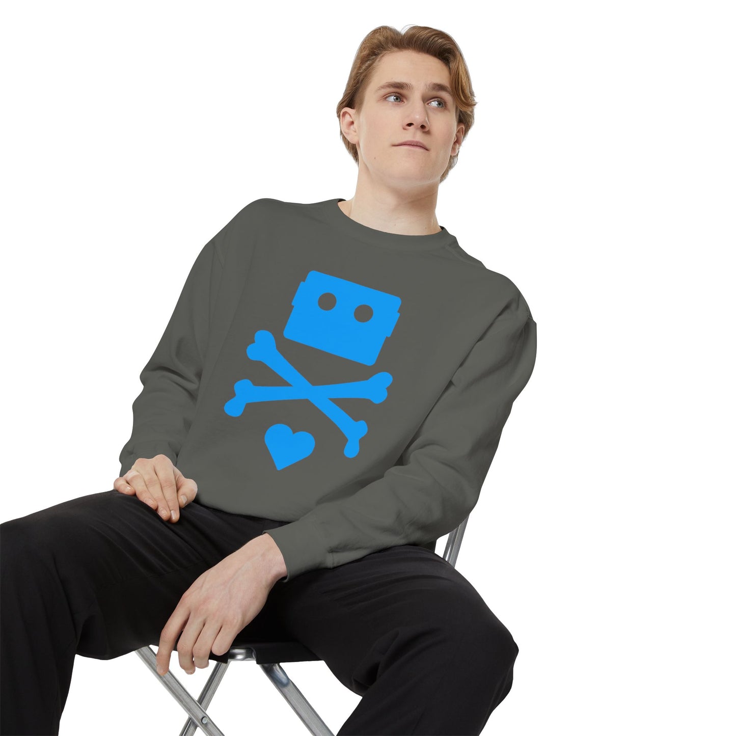 Zima Blue | Garment-Dyed Sweatshirt