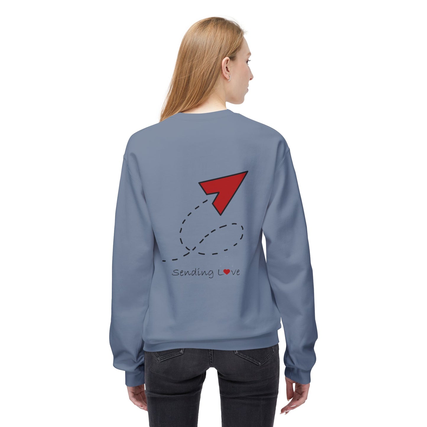 Sending Love | Unisex Midweight Softstyle Fleece Crewneck Sweatshirt
