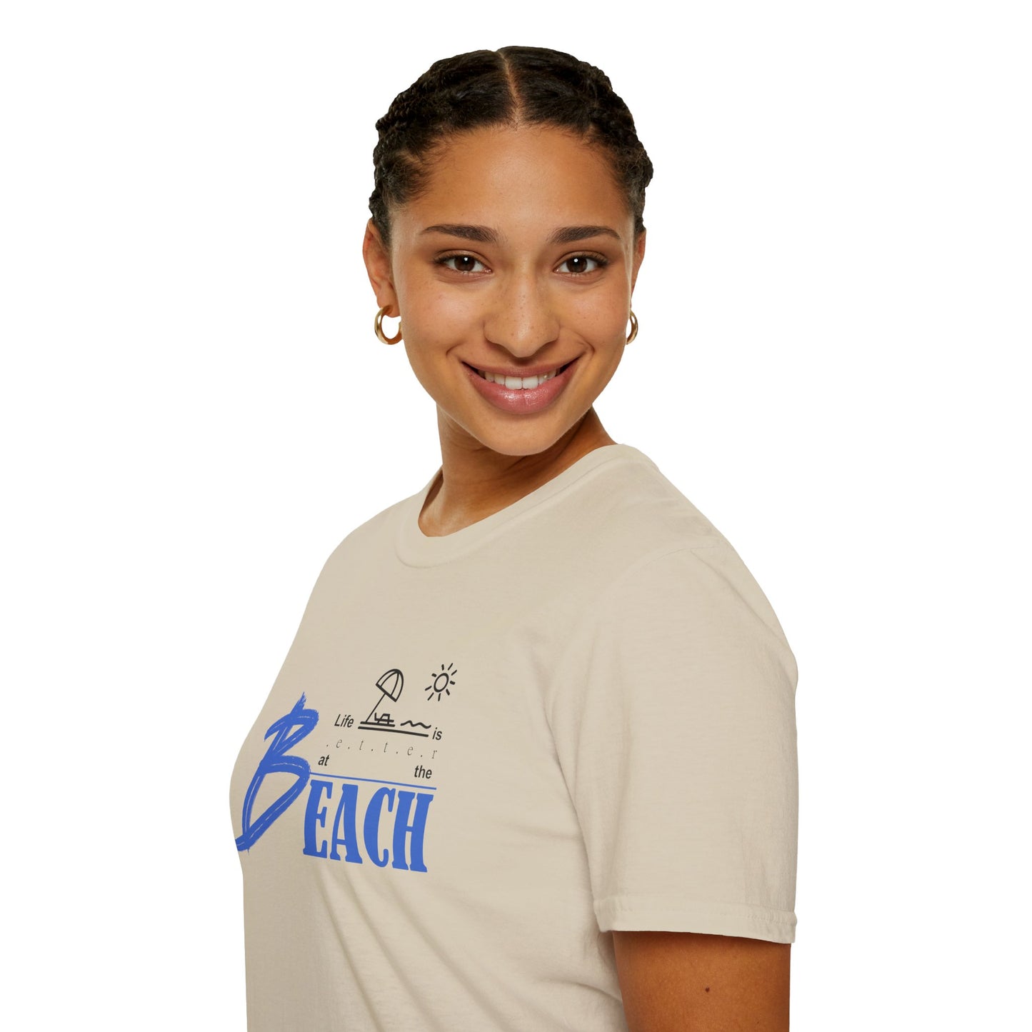 Life is Better at the Beach | Unisex Softstyle T-Shirt