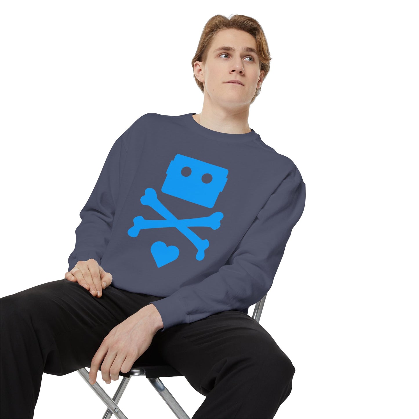 Zima Blue | Garment-Dyed Sweatshirt