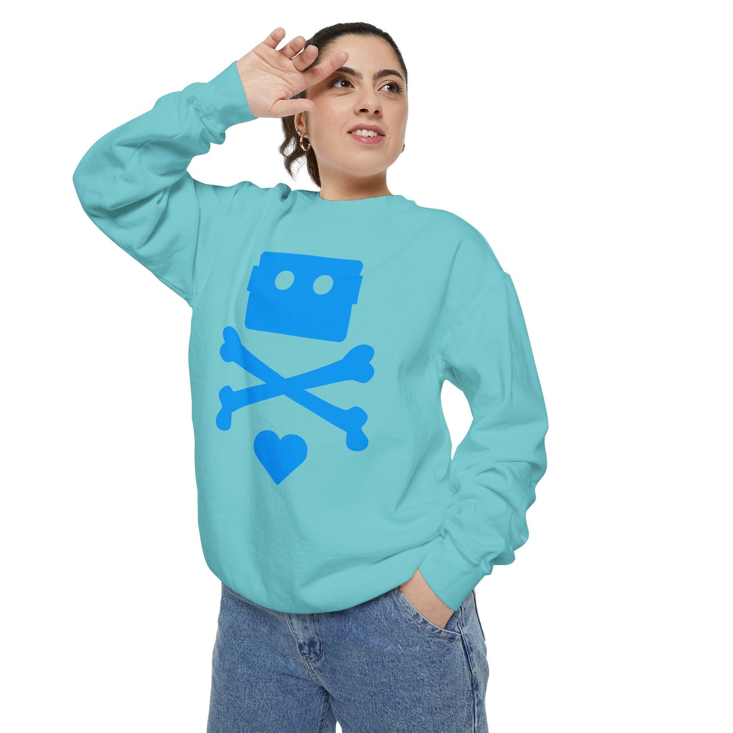 Zima Blue | Garment-Dyed Sweatshirt