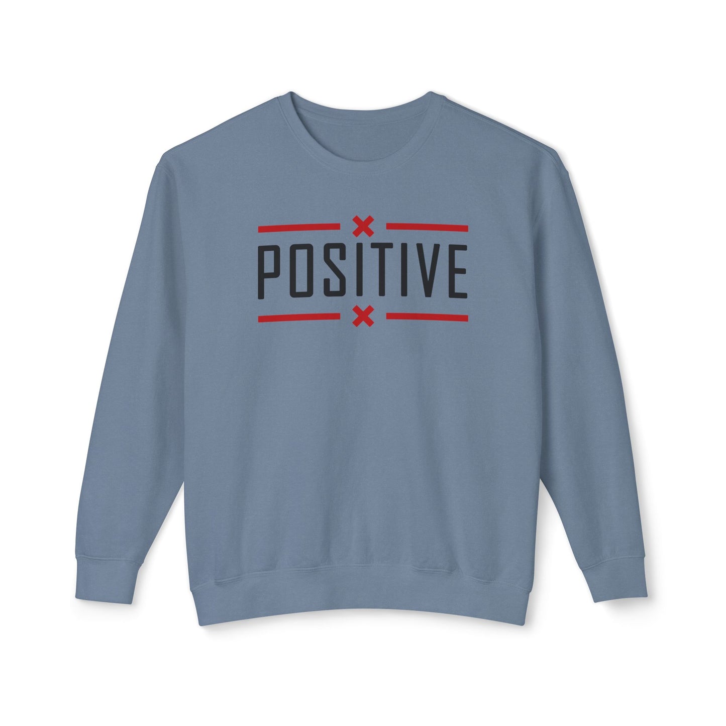 Positive_Unisex Lightweight Crewneck Sweatshirt