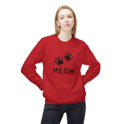 MEOW_Unisex Midweight Softstyle Fleece Crewneck Sweatshirt