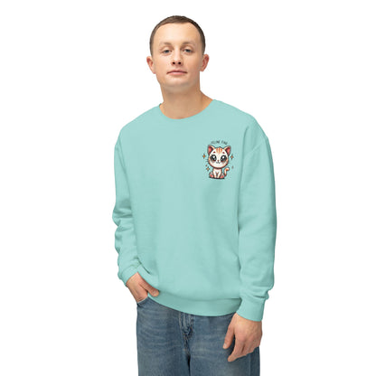 Feline Fine | Unisex Lightweight Crewneck Sweatshirt