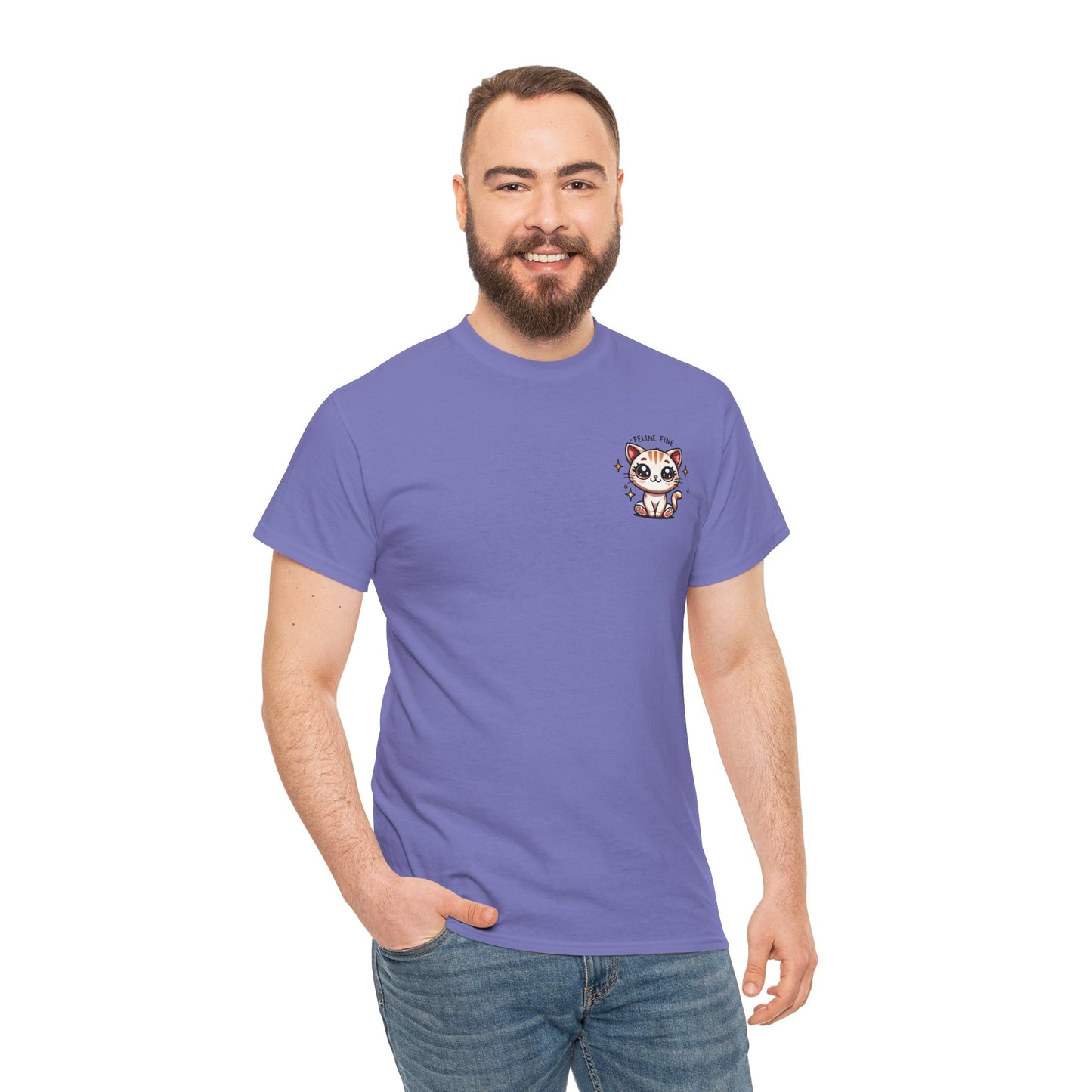 Feline Fine | Unisex Heavy Cotton Tee