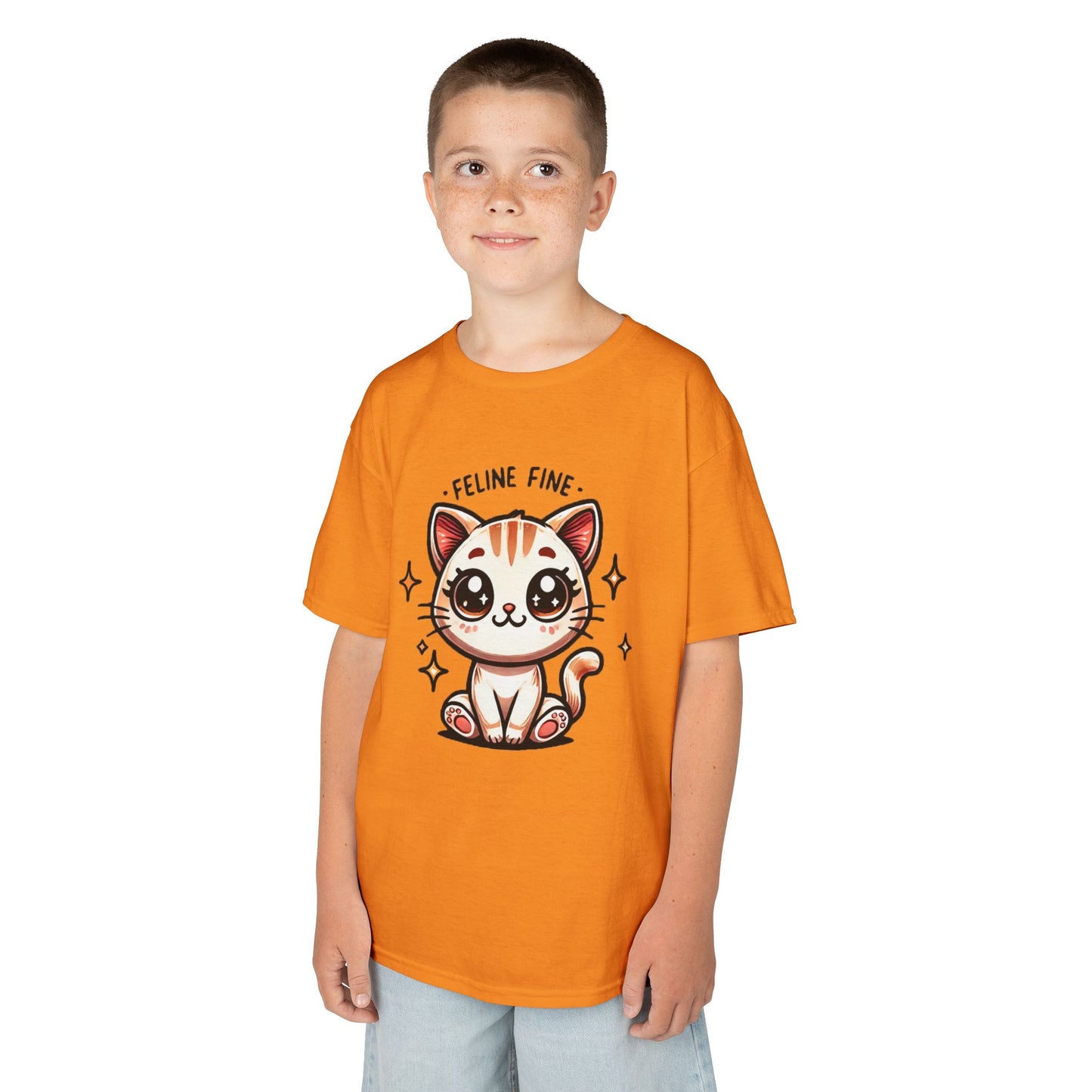 Feline Fine | Kids Heavy Cotton™ Tee